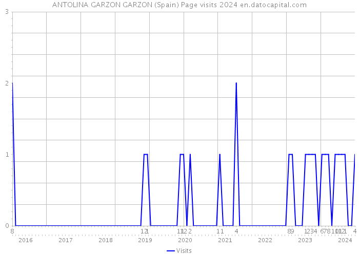 ANTOLINA GARZON GARZON (Spain) Page visits 2024 