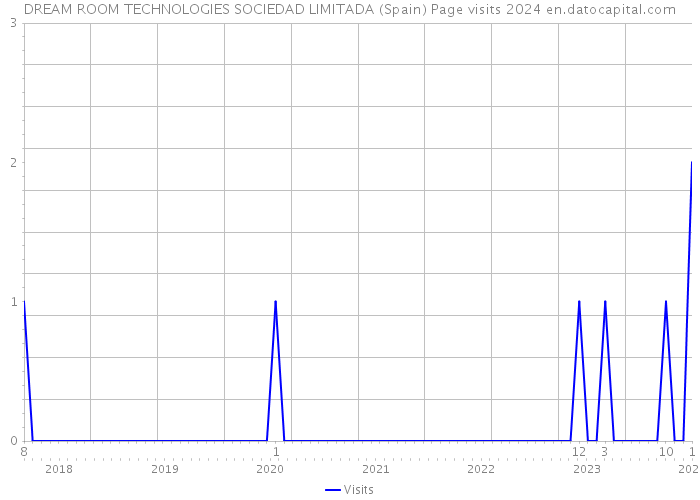 DREAM ROOM TECHNOLOGIES SOCIEDAD LIMITADA (Spain) Page visits 2024 