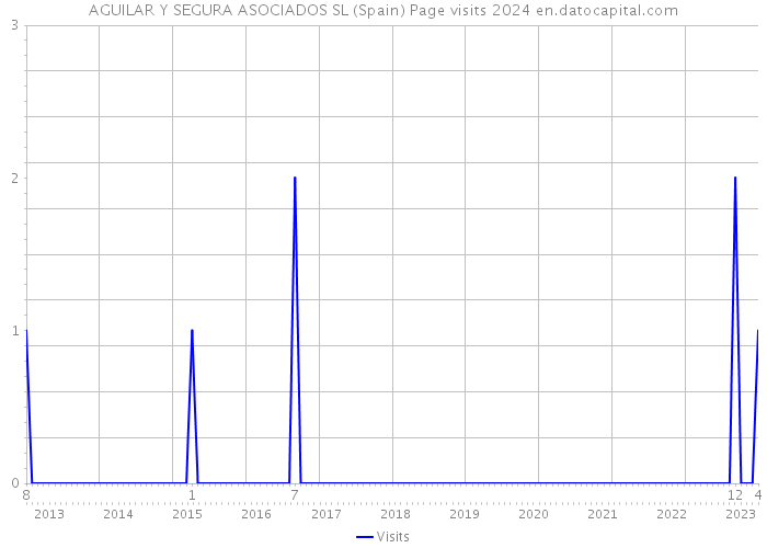 AGUILAR Y SEGURA ASOCIADOS SL (Spain) Page visits 2024 