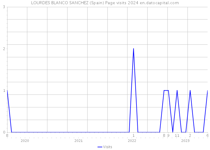 LOURDES BLANCO SANCHEZ (Spain) Page visits 2024 