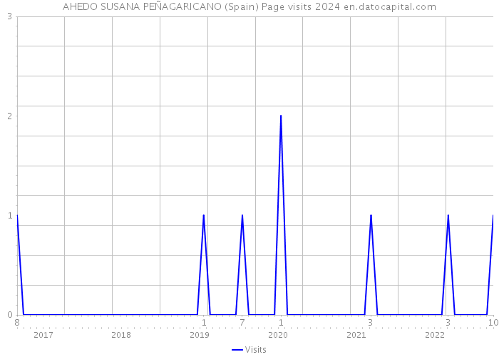 AHEDO SUSANA PEÑAGARICANO (Spain) Page visits 2024 