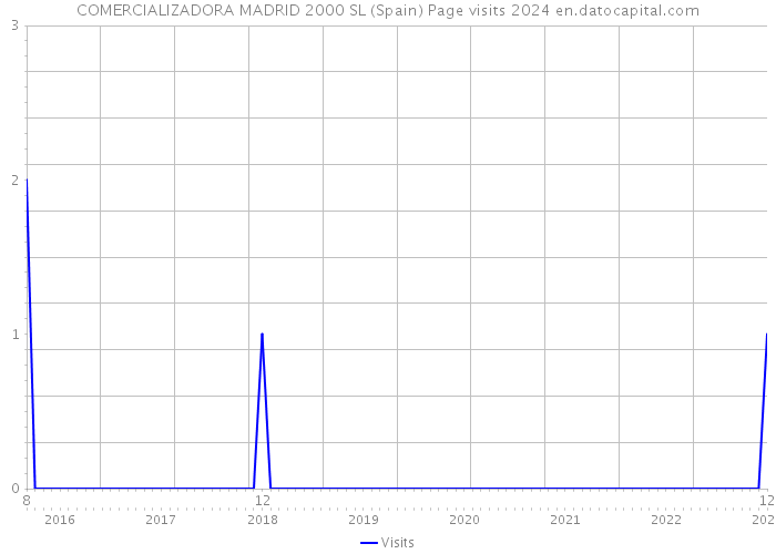 COMERCIALIZADORA MADRID 2000 SL (Spain) Page visits 2024 