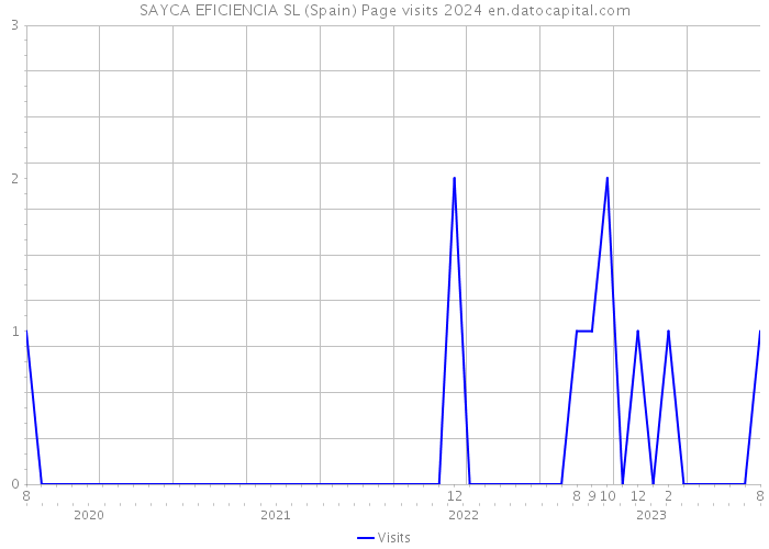SAYCA EFICIENCIA SL (Spain) Page visits 2024 