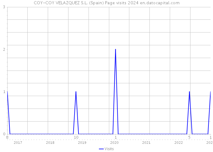 COY-COY VELAZQUEZ S.L. (Spain) Page visits 2024 