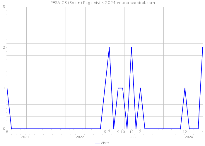 PESA CB (Spain) Page visits 2024 