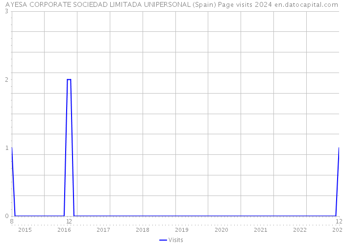 AYESA CORPORATE SOCIEDAD LIMITADA UNIPERSONAL (Spain) Page visits 2024 