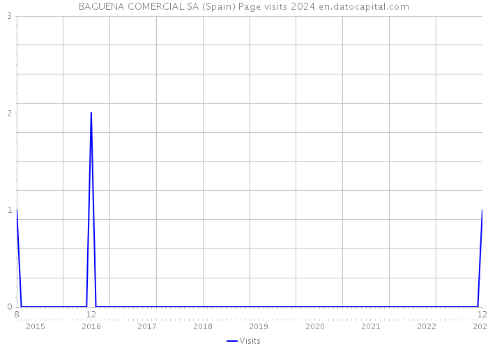 BAGUENA COMERCIAL SA (Spain) Page visits 2024 