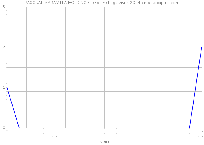 PASCUAL MARAVILLA HOLDING SL (Spain) Page visits 2024 