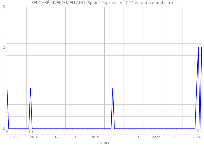 BERNABÉ RIVERO MELLADO (Spain) Page visits 2024 