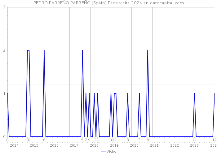 PEDRO PARREÑO PARREÑO (Spain) Page visits 2024 