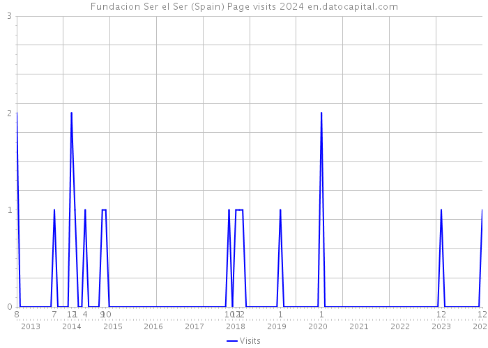 Fundacion Ser el Ser (Spain) Page visits 2024 