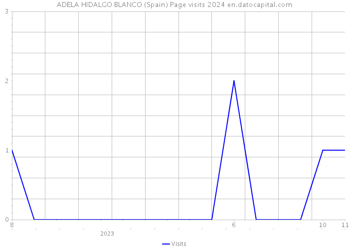 ADELA HIDALGO BLANCO (Spain) Page visits 2024 