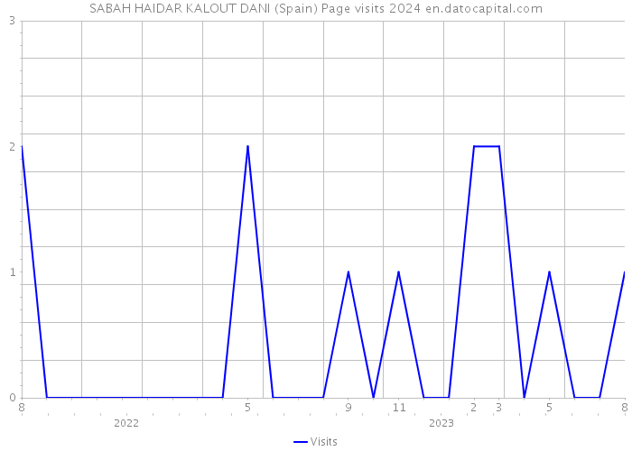 SABAH HAIDAR KALOUT DANI (Spain) Page visits 2024 