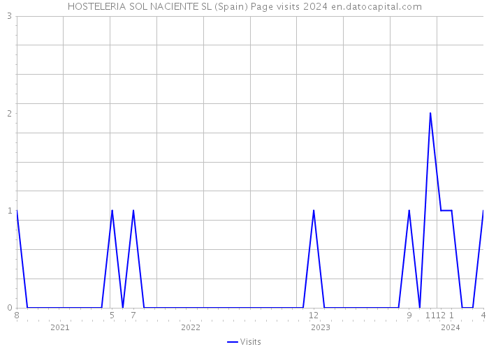 HOSTELERIA SOL NACIENTE SL (Spain) Page visits 2024 