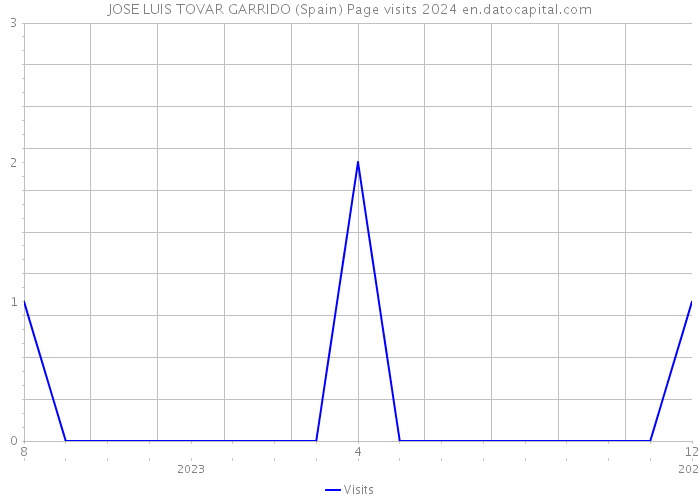 JOSE LUIS TOVAR GARRIDO (Spain) Page visits 2024 