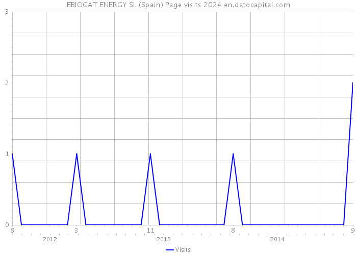 EBIOCAT ENERGY SL (Spain) Page visits 2024 