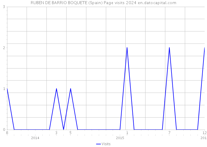 RUBEN DE BARRIO BOQUETE (Spain) Page visits 2024 