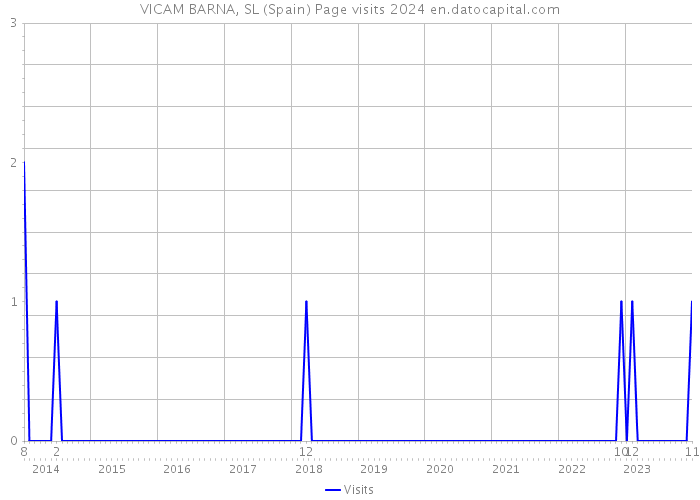VICAM BARNA, SL (Spain) Page visits 2024 
