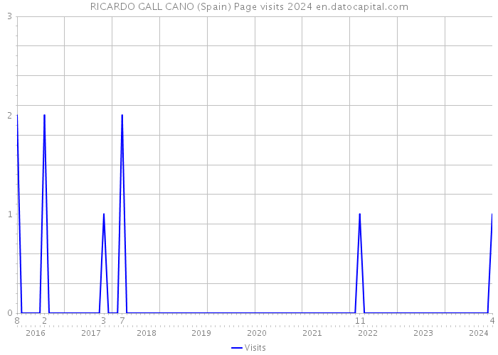 RICARDO GALL CANO (Spain) Page visits 2024 