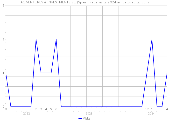 A1 VENTURES & INVESTMENTS SL. (Spain) Page visits 2024 