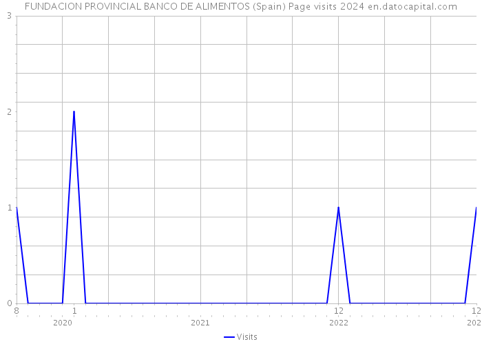 FUNDACION PROVINCIAL BANCO DE ALIMENTOS (Spain) Page visits 2024 