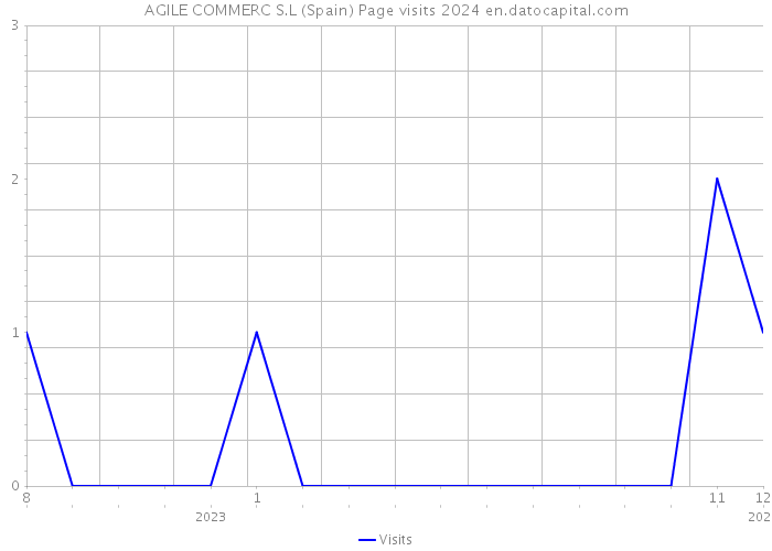 AGILE COMMERC S.L (Spain) Page visits 2024 
