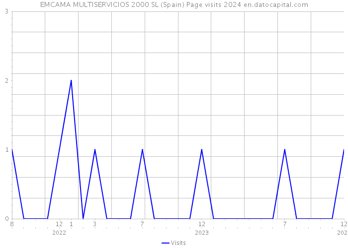 EMCAMA MULTISERVICIOS 2000 SL (Spain) Page visits 2024 