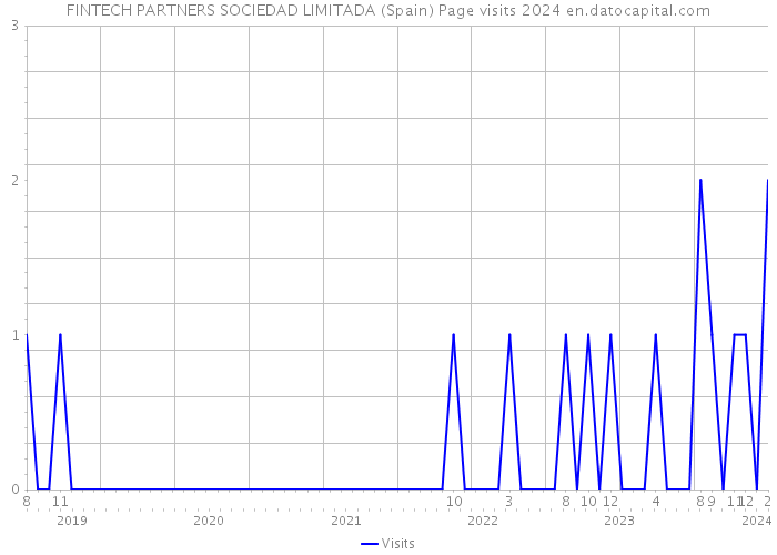 FINTECH PARTNERS SOCIEDAD LIMITADA (Spain) Page visits 2024 