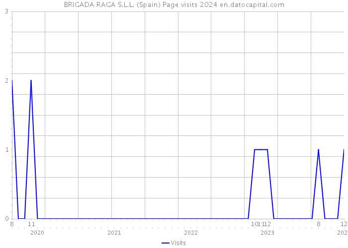 BRIGADA RAGA S.L.L. (Spain) Page visits 2024 