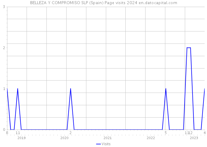 BELLEZA Y COMPROMISO SLP (Spain) Page visits 2024 