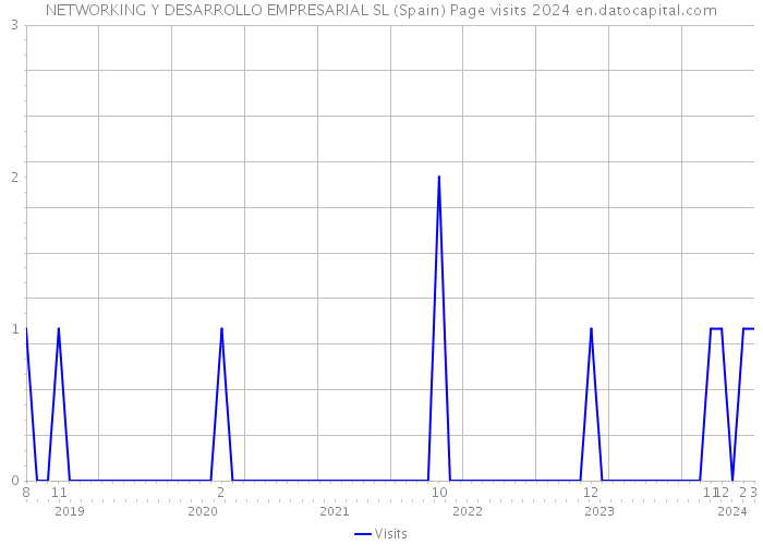 NETWORKING Y DESARROLLO EMPRESARIAL SL (Spain) Page visits 2024 