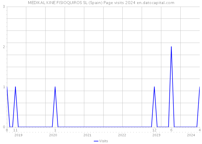 MEDIKAL KINE FISIOQUIROS SL (Spain) Page visits 2024 