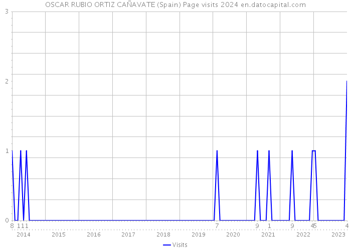 OSCAR RUBIO ORTIZ CAÑAVATE (Spain) Page visits 2024 