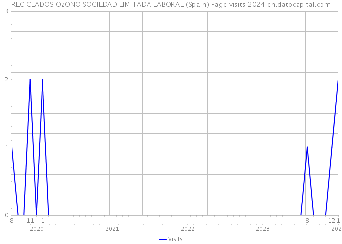 RECICLADOS OZONO SOCIEDAD LIMITADA LABORAL (Spain) Page visits 2024 