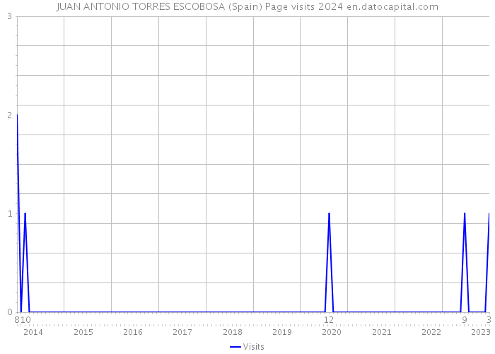 JUAN ANTONIO TORRES ESCOBOSA (Spain) Page visits 2024 