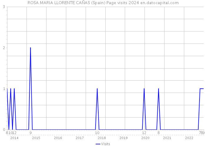 ROSA MARIA LLORENTE CAÑAS (Spain) Page visits 2024 