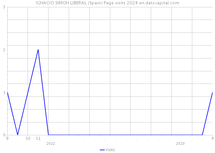 IGNACIO SIMON LIBERAL (Spain) Page visits 2024 