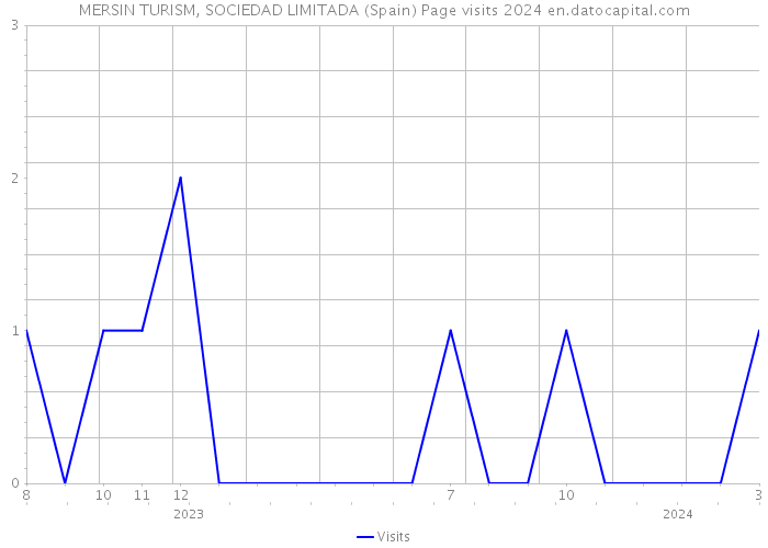 MERSIN TURISM, SOCIEDAD LIMITADA (Spain) Page visits 2024 