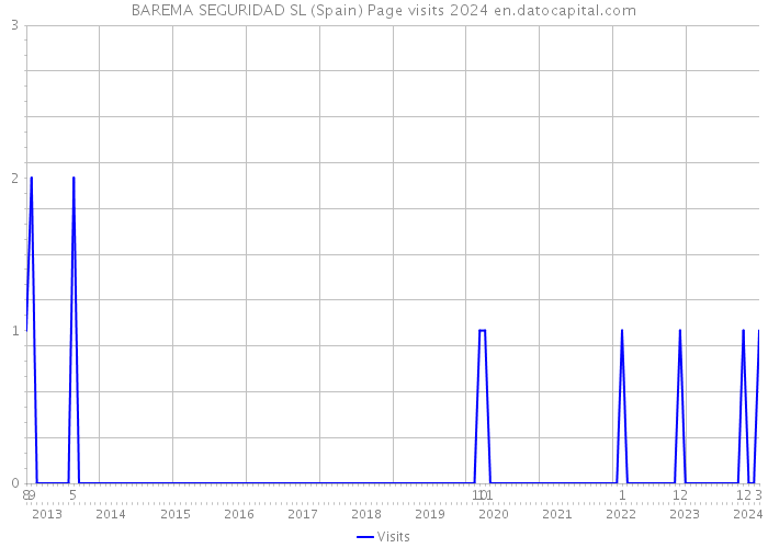 BAREMA SEGURIDAD SL (Spain) Page visits 2024 
