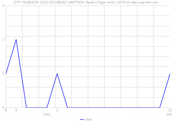 DTY VALENCIA 2020 SOCIEDAD LIMITADA (Spain) Page visits 2024 