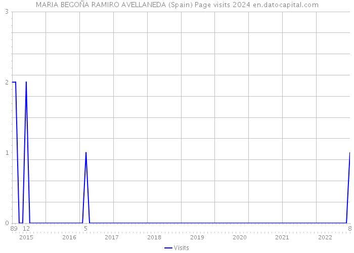 MARIA BEGOÑA RAMIRO AVELLANEDA (Spain) Page visits 2024 