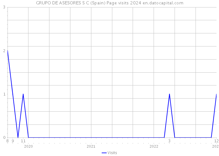 GRUPO DE ASESORES S C (Spain) Page visits 2024 