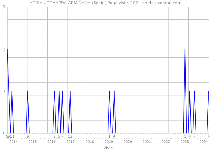 ADRIAN TCHAPDA ARMIÑANA (Spain) Page visits 2024 