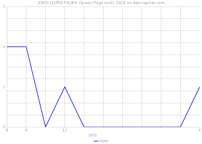 JORDI LLOPIS FAURA (Spain) Page visits 2024 