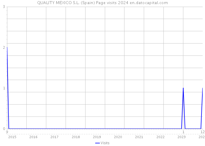 QUALITY MEXICO S.L. (Spain) Page visits 2024 