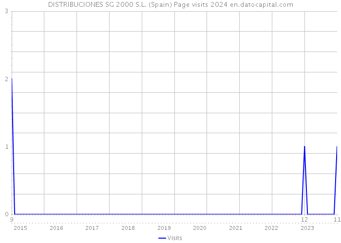 DISTRIBUCIONES SG 2000 S.L. (Spain) Page visits 2024 