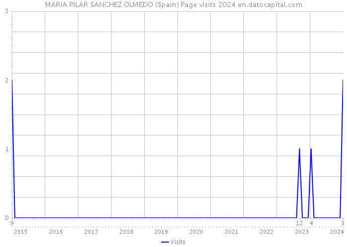 MARIA PILAR SANCHEZ OLMEDO (Spain) Page visits 2024 