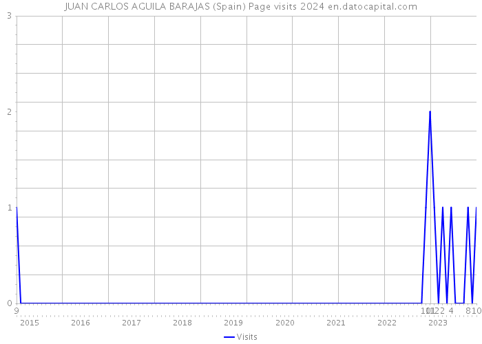 JUAN CARLOS AGUILA BARAJAS (Spain) Page visits 2024 