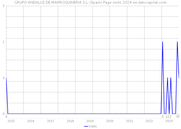 GRUPO ANDALUZ DE MARROQUINERIA S.L. (Spain) Page visits 2024 