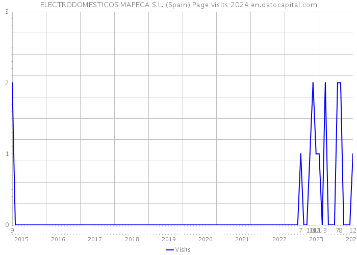 ELECTRODOMESTICOS MAPECA S.L. (Spain) Page visits 2024 